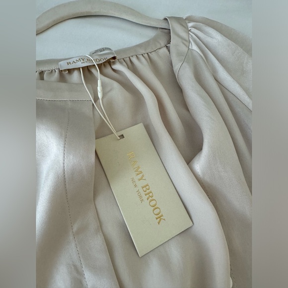 Ramy Brook cream satin jumpsuit - Picture 4 of 7